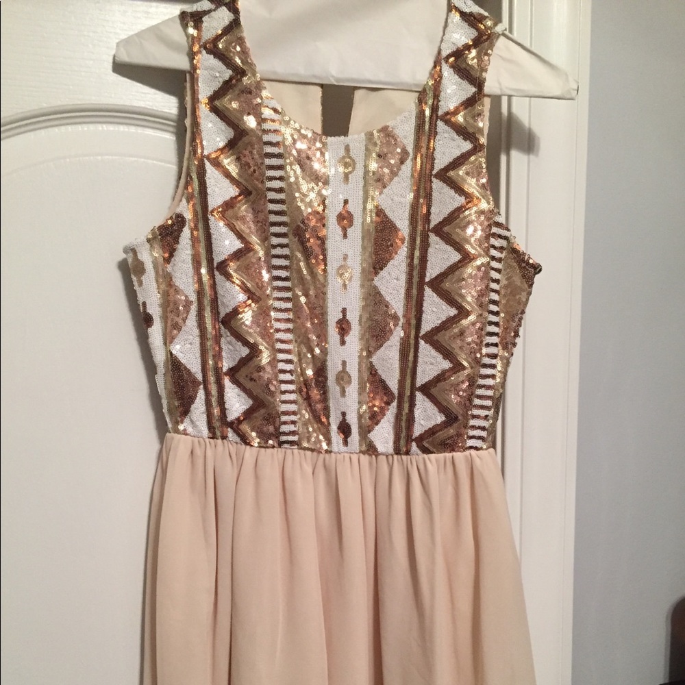 Ivory sequin dress